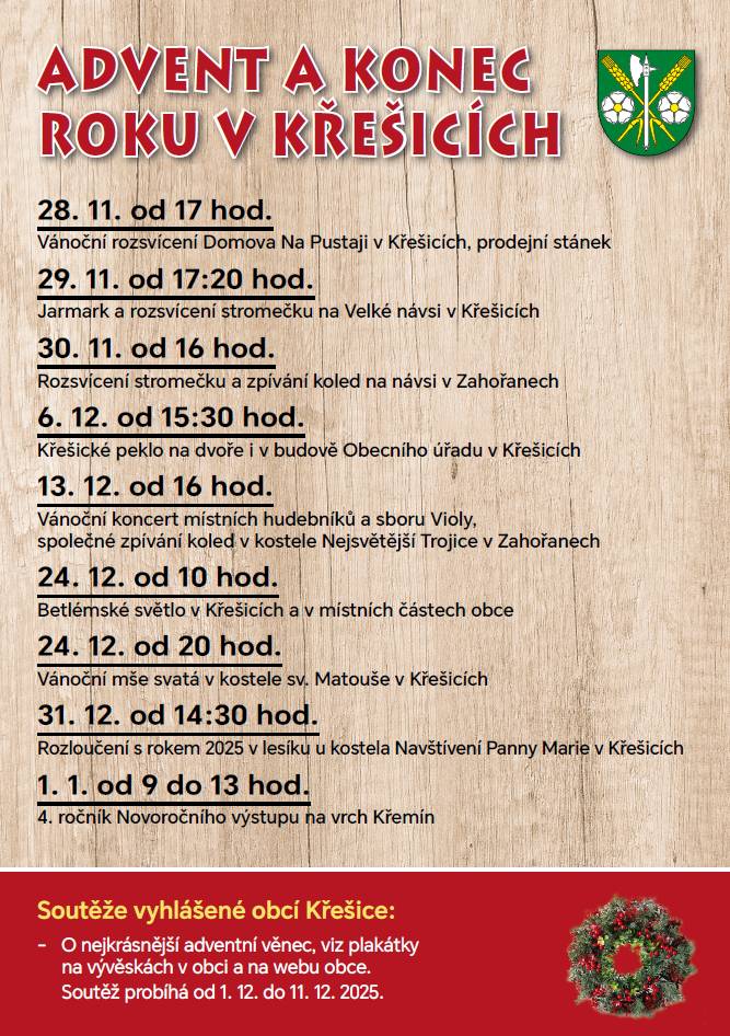 Advent a konec roku v Křešicích