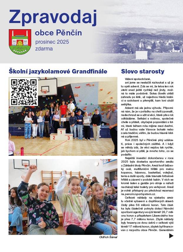 Pěnčínský zpravodaj - Prosinec 2025