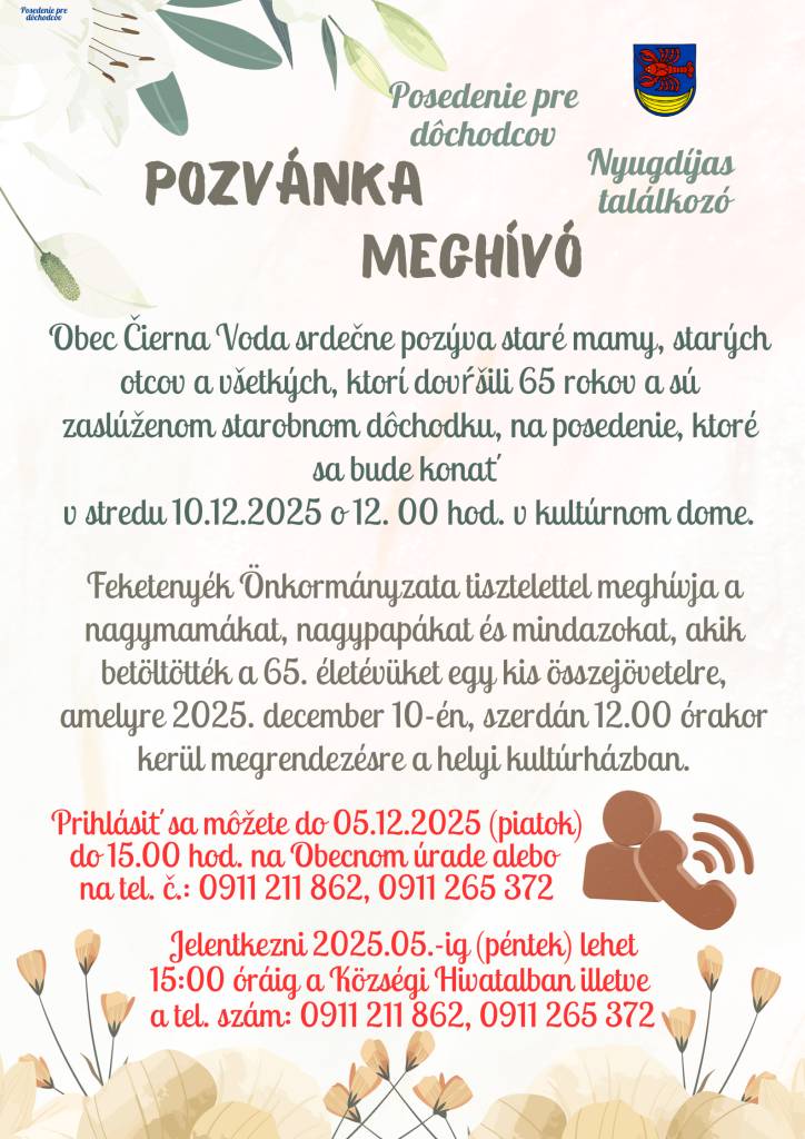 Pozvánka    Meghívó