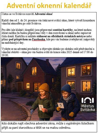 Svítíme od 1.12. do 31.12.2025