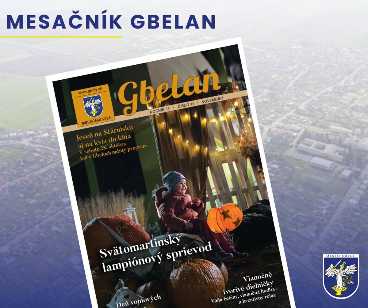 Veríme, že si aj v tomto vydaní nájdete svoje obľúbené čítanie reportáže, správy a zaujímavosti, ktoré približujú život v našom meste počas novembrových dní.
