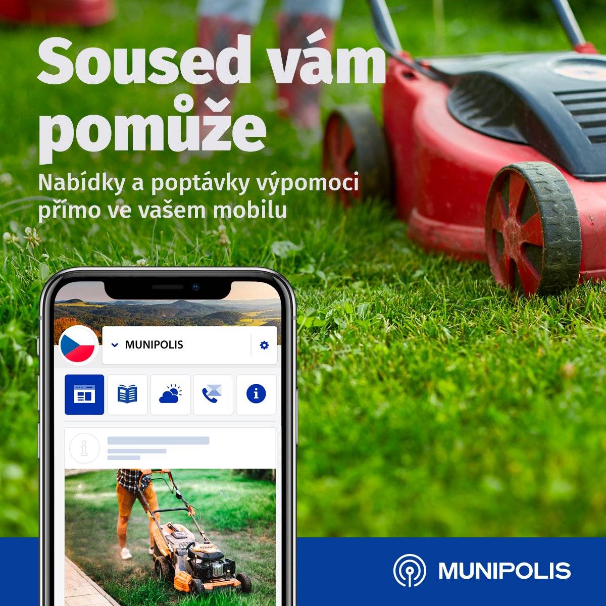 V tomto prostoru můžete nabídnout nebo poptat v rámci sousedské výpomoci drobné služby jako je venčení psů, pomoc s nákupy, hlídání dětí, sekání zahrady či jiné opravy v domácnosti.