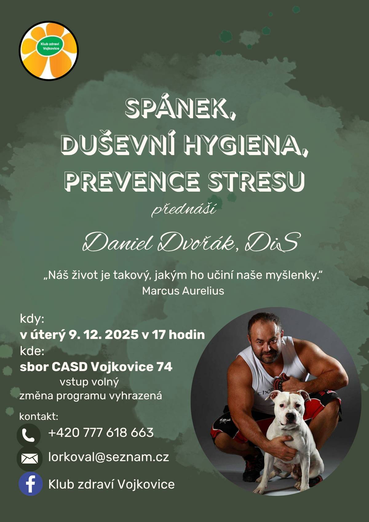 v úterý 9.12.2025 od 17:00 hod. ve sboru CASD Vojkovice 74 :)