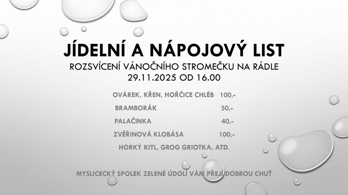 Zveme Vás na Rádelský advent v sobotu 29.11.    Přijďte si užít předvánoční atmosféru plnou vůní, světýlek, hudby i společných zážitků.    A na co se můžete těšit?