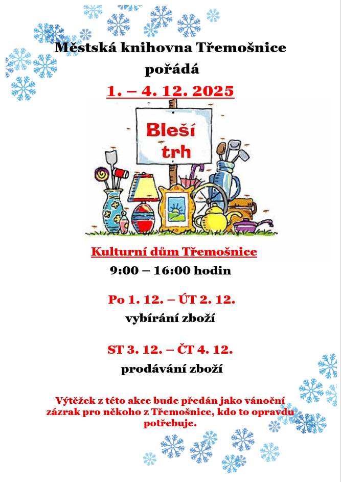 Bleší trh 1.-4.12.2025, Třemošnice