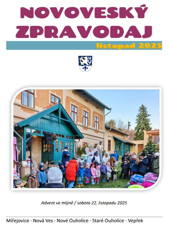Nové vydání Novoveského zpravodaje je ve vašich schránkách a na webu obce: https://www.nova-ves.cz/obec/zpravodaj