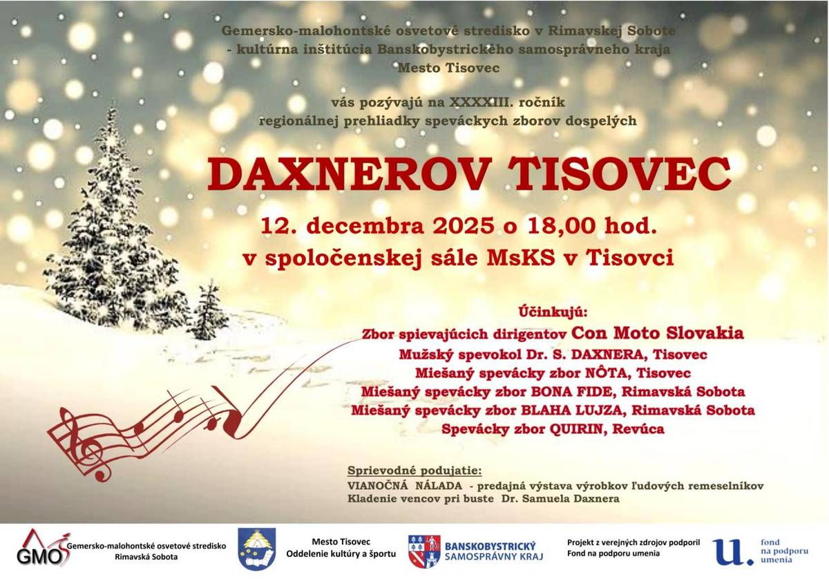 43. ročník regionálnej prehliadky speváckych zborov dospelých.