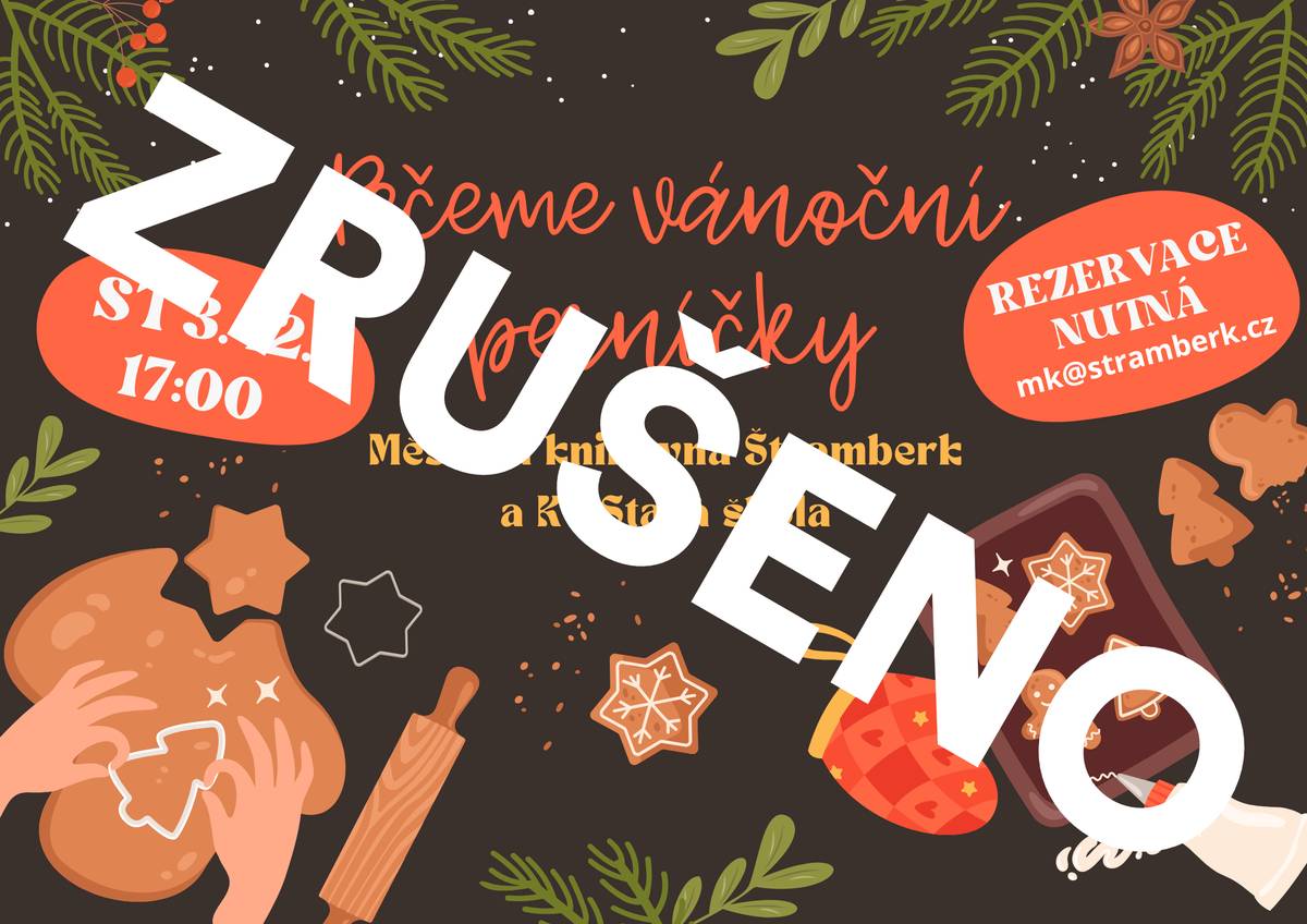 Vážení občané, pečení vánočních perníčků je pro malý zájem zrušeno.
