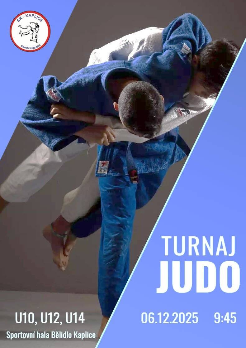 V sobotu 6. 12. 2025 pořádá náš klub ve sportovní hale Bělidlo v Kaplici mezinárodní turnaj dětí a mládeže Randori Cup 2025. Zveme všechny sportovní fanoušky, rodiče i širokou veřejnost na den plný skvělých výkonů, fair play a přátelské atmosféry.   Začátek turnaje: 9:00 Místo: Sportovní hala Bělidlo, Kaplice Účastníci: závodníci z ČR i zahraničí Vstupné: zdarma   Přijďte podpořit mladé sportovce a užít si krásný sportovní den! Těšíme se na Vás!