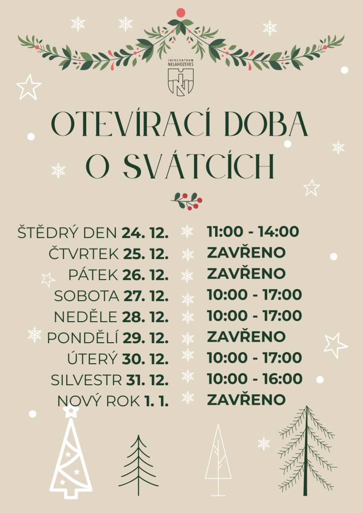 Jak bude infocentrum otevřené o vánočních svátcích?
