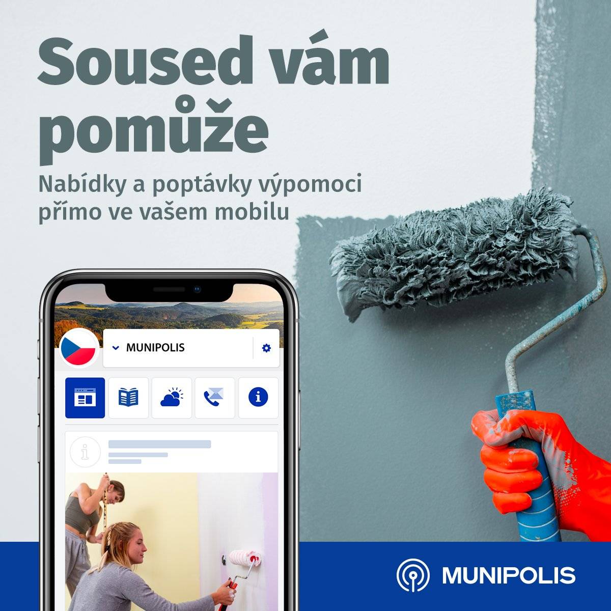 Zde můžete vystavit svou poptávku například na sekání trávníku, pomoc při úklidu nebo třeba hlídání dětí.  Klikněte na Přidat příspěvek.   Uvidíte, že pomoc je možná blíž, než čekáte. Můžete také reagovat na příspěvky ostatních a pomoci jim třeba s nákupem.