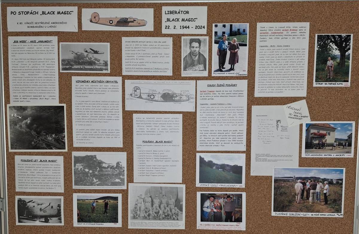 K 80. VÝROČÍ SESTŘELENÍ AMERICKÉHO LETOUNU U LHENIC    Věnováno panu učiteli Mgr. Janu Bumbovi, který se touto událostí zabýval.