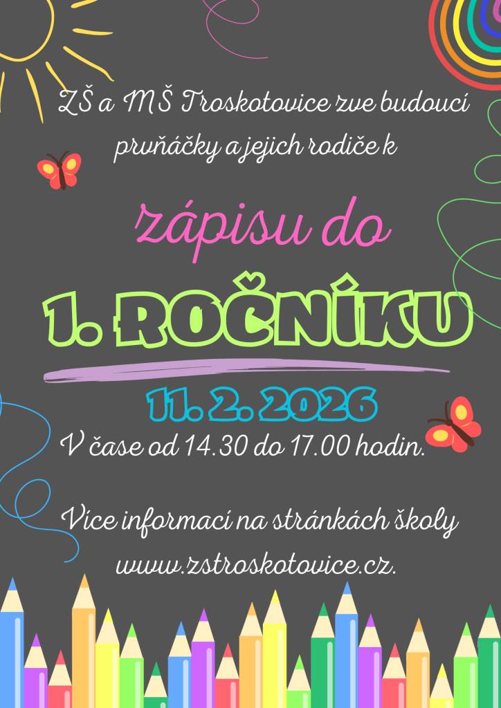 Informace k zápisu do školy