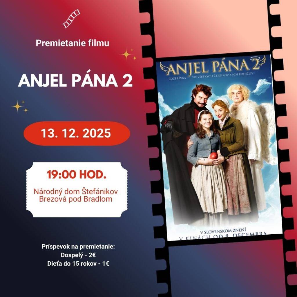 Úspešné pokračovanie vianočnej rozprávky budeme premietať v sobotu 13. decembra o 19:00 hod.