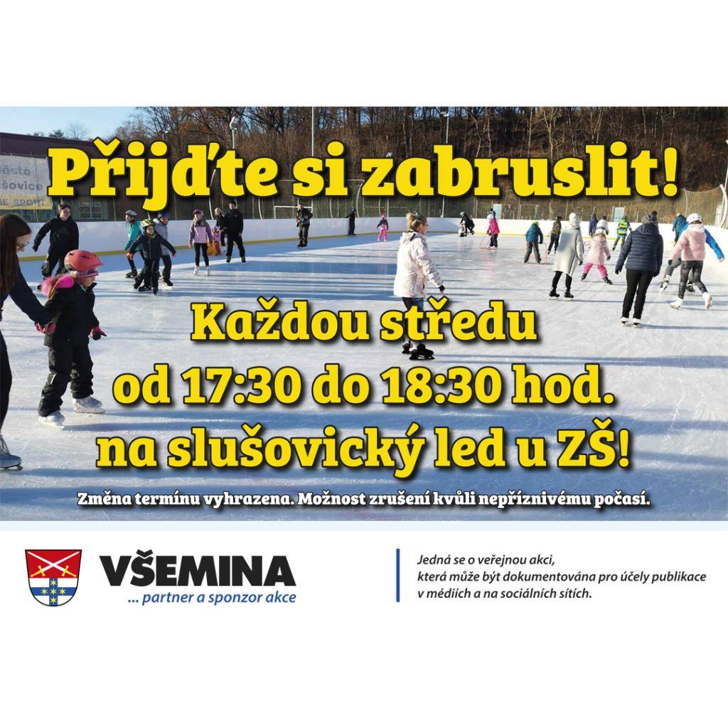 Obec Všemina zve vyznavače bruslení na led do Slušovic! Sezónu zahajujeme už 3. 12.! (vk)