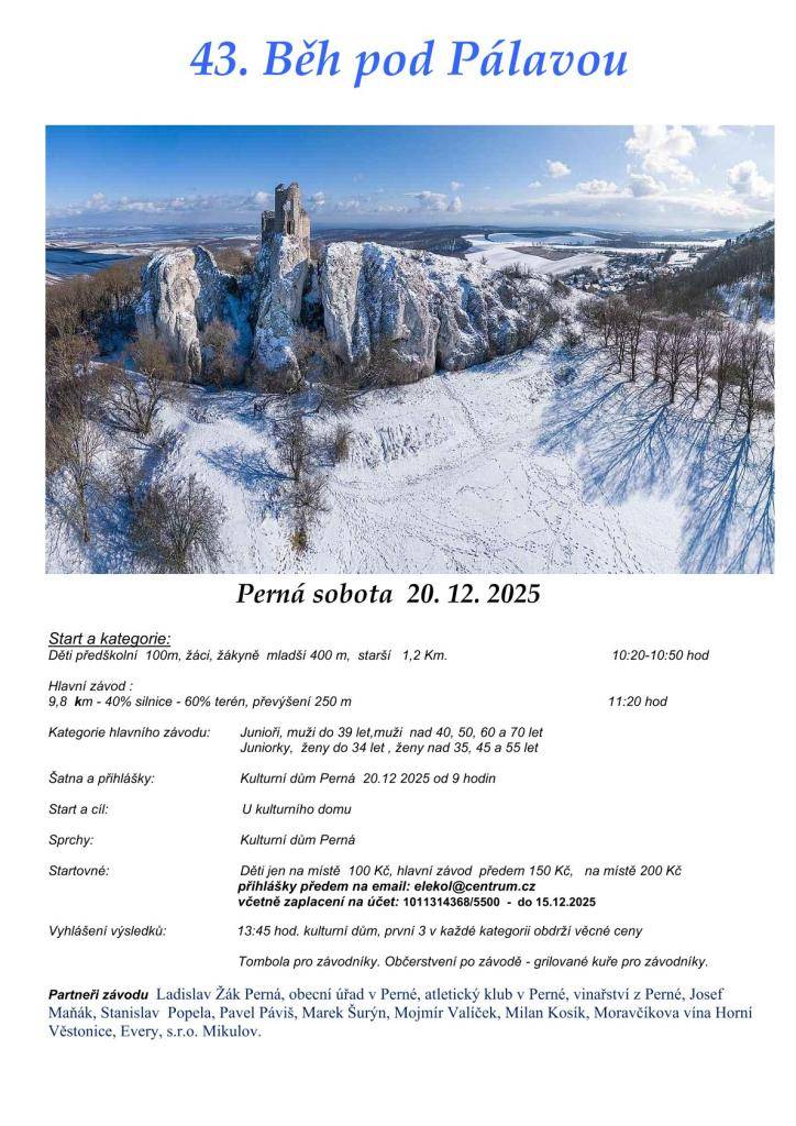 43. Běh pod Pálavou