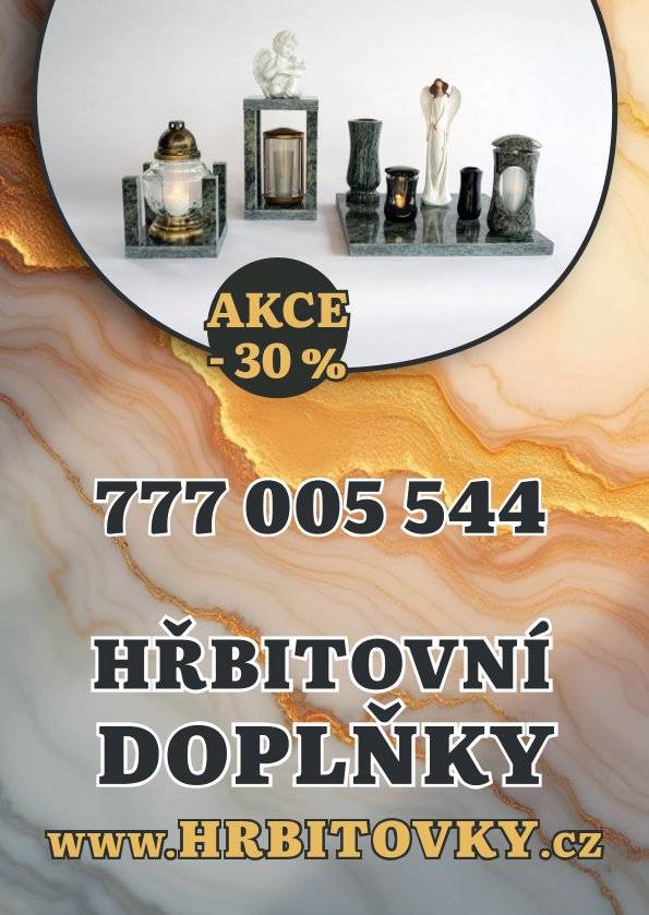 Kamenictví Dolní Lhota nabízí:   - pomníky, krycí desky,   - hřbitovní doplňky,   - hloubkové čištění terasových i žulových hrobů,   - nápisy na pomníky a obnovu písma.