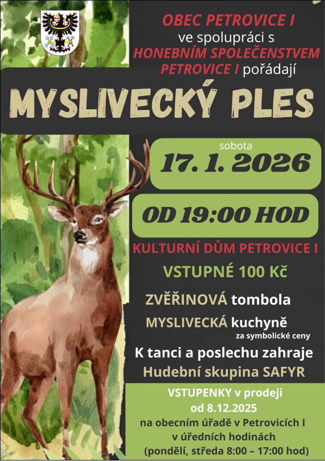Myslivecký ples v Petrovicích I.
