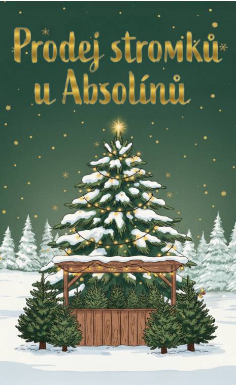 Milí spoluobčané, tradiční prodej vánočních stromečků u Absolínů v Troubsku, Školní 36 (naproti ZŠ), bude zahájen ve středu 10.12.2025. Otevřeno bude od 8-17 hod. V prodeji je jedle, borovice a smrk pichlavý.