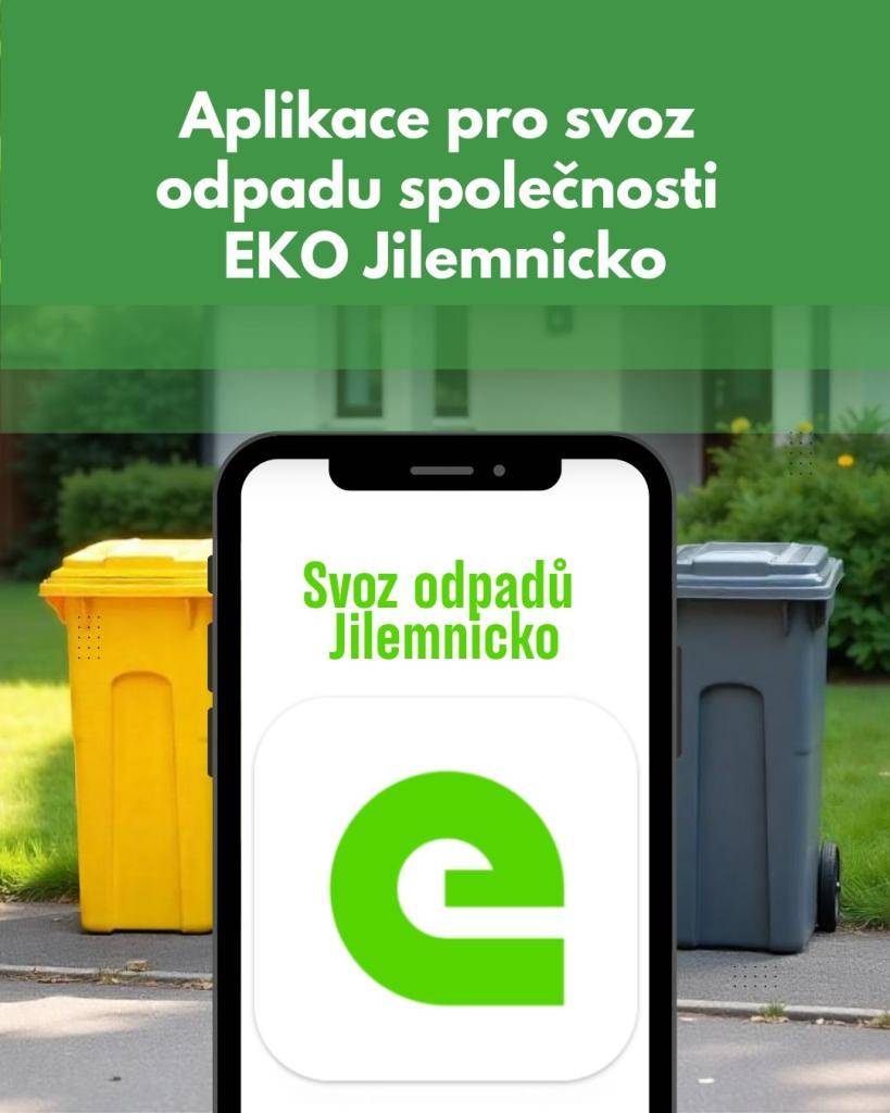 Společnost EKO Jilemnicko spustilo novou mobilní aplikaci Svoz odpadů Jilemnicko.  Aplikace jednoduše připomene, kdy máte svou nádobu přistavit ke svozu, ať už jde o směsný odpad, plast, papír nebo jiné komodity.