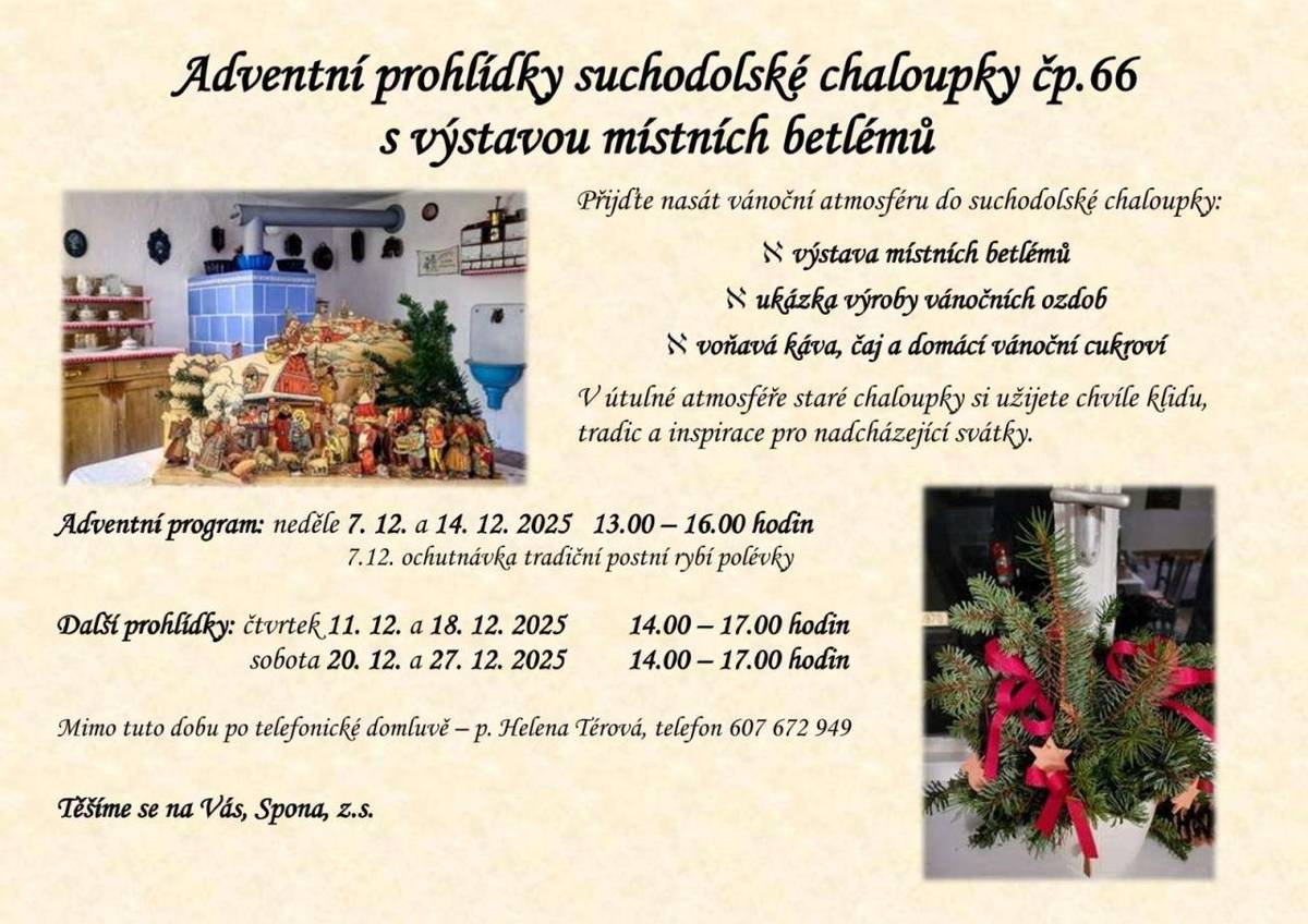 s výstavou místních betlémů