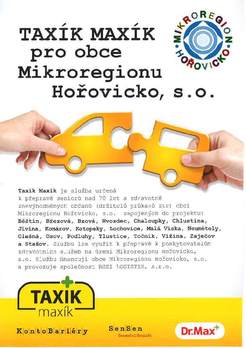 Taxík Maxík služba pro seniory