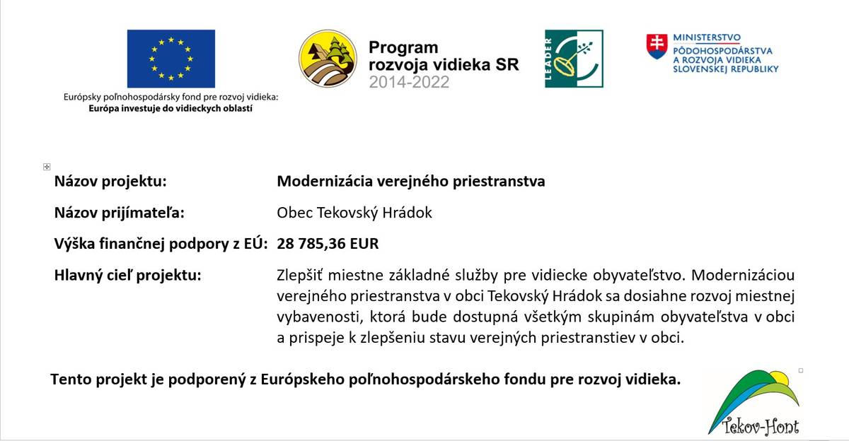 Modernizácia verejného priestranstva