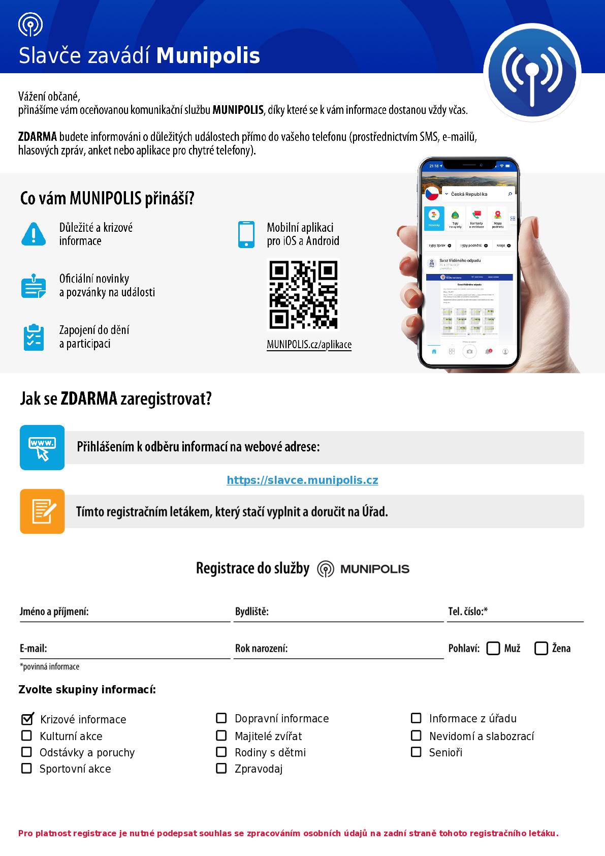 Dobrý den, toto je zkouška systému munipolis.