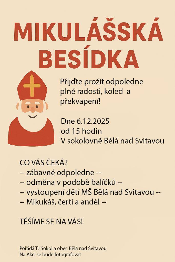 MIKULÁŠSKÁ BESÍDKA 6.12.2025