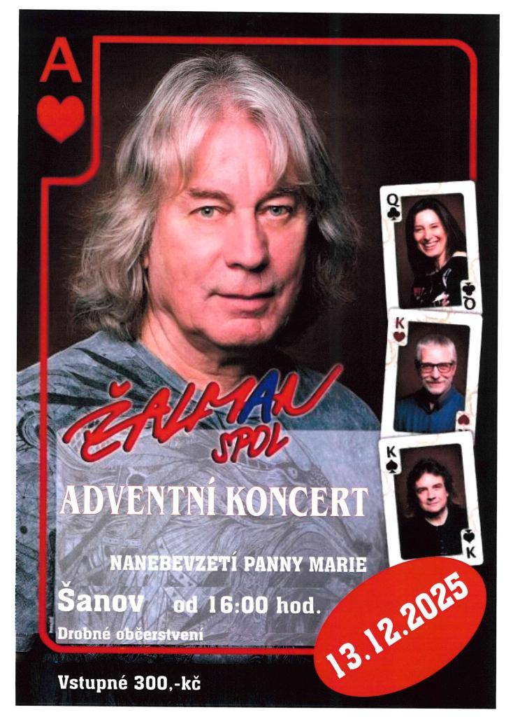 - kostel Nanebevzetí Panny Marie Šanov  - 13.12.2025 od 16:00 hodi