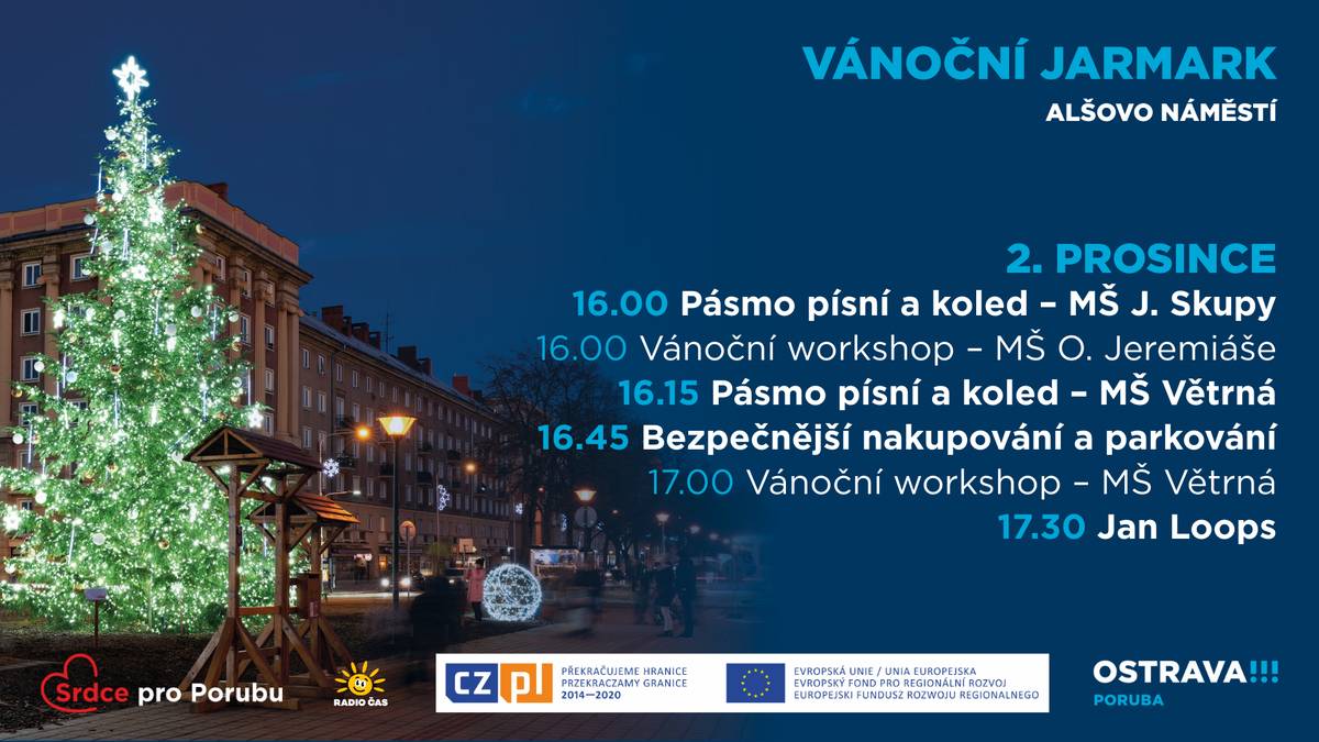 Srdečně vás zveme na Alšovo náměstí. ✨ Vystoupí děti z mateřských škol. 👮 Setkáte se s preventisty městské i státní policie. 🎶 V 17 hodin se představí Jan Loops. Přijďte si užít sváteční atmosféru. 🎄✨