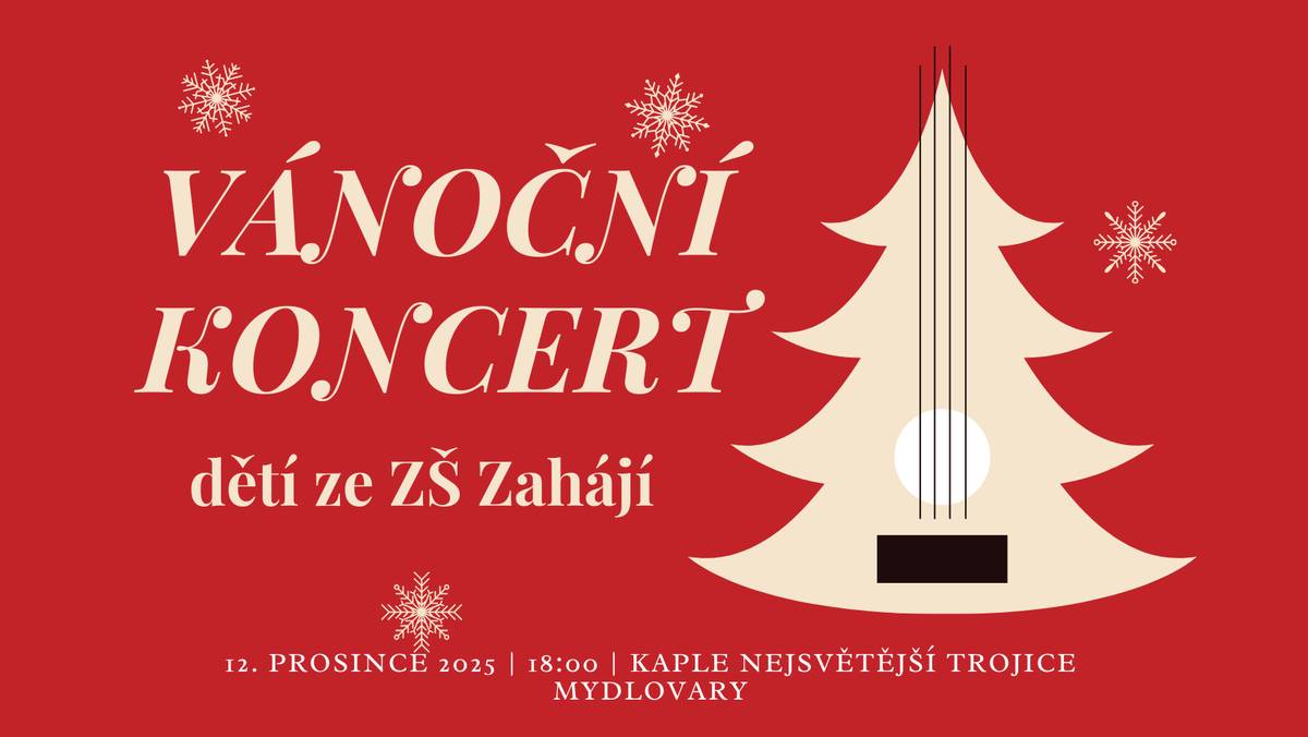 🎼🎹🎻V pátek 1️⃣2️⃣.1️⃣2️⃣. od 18,00 se uskuteční v kapličce v Mydlovarech koncert dětí ze základní školy Zahájí. Přijďte se vánočně naladit 🌟.