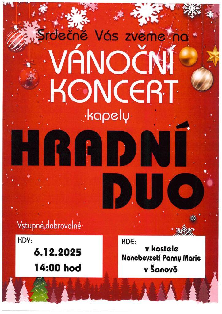 - kostel Nanebevzetí Panny Marie  - 6.12.2025 od 14:00 hodi