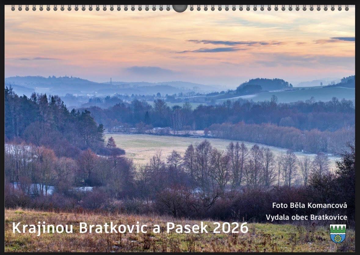 Nabídka obecních kalendářů s fotografiemi z obce a okolí