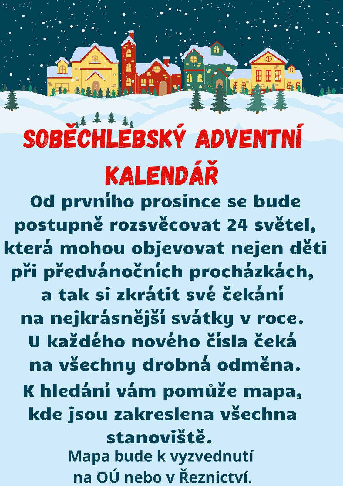 Soběchlebský adventní kalendář - čas konání 1.12.-24.12.2025