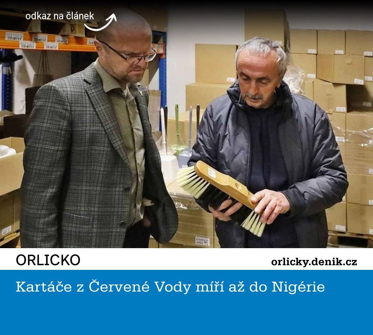 Hejtman Pardubického kraje Martin Netolický se při své návštěvě zajímal o historii i současnou podobu tohoto řemesla.  😊 Je příjemné vidět, že tato tradice u nás stále pokračuje.  https://orlicky.denik.cz/.../kartace-z-cervene-vody-miri...