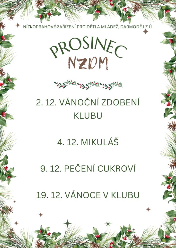 program na prosinec