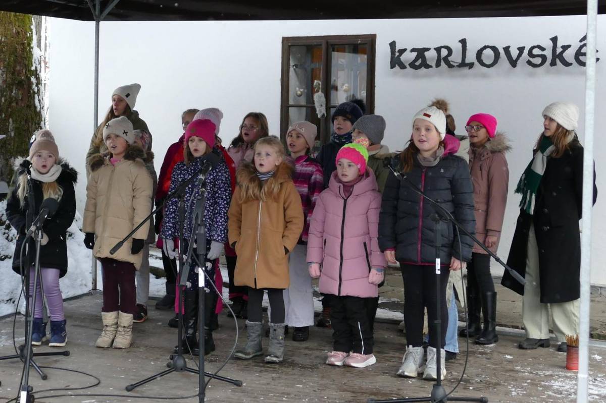 Dne 23. 11. ožil areál u muzea ve Velkých Karlovicích tradičním Kateřinským jarmarkem. Návštěvníci si mohli projít množství stánků s občerstvením i krásnými výrobky lidových řemesel. Své místo tu měl také školní stánek U tří radostí, do kterého všechny děti naší školy připravily vánoční výrobky.