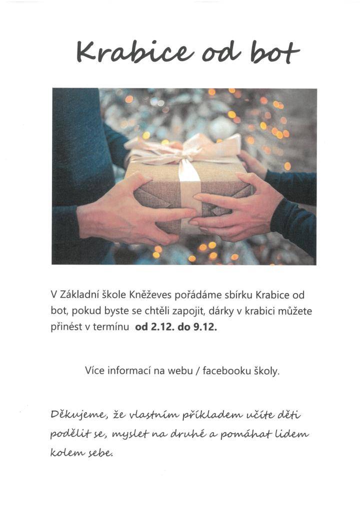 sbírka ve škole 2.-9.12.25