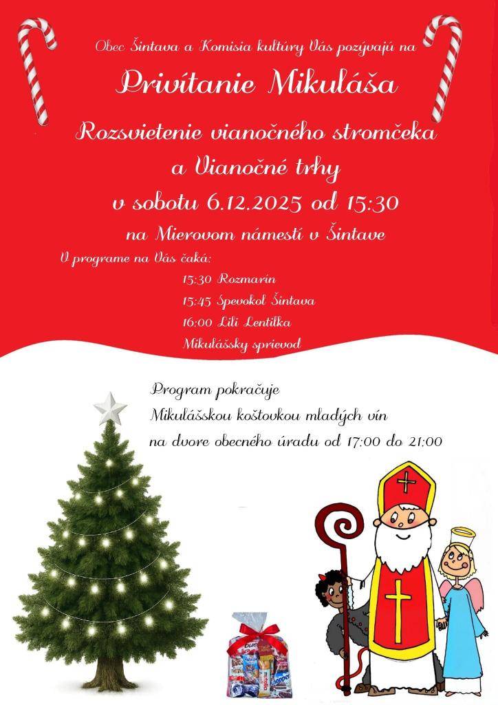 Pozvánka na Mikuláša a vianočné trhy