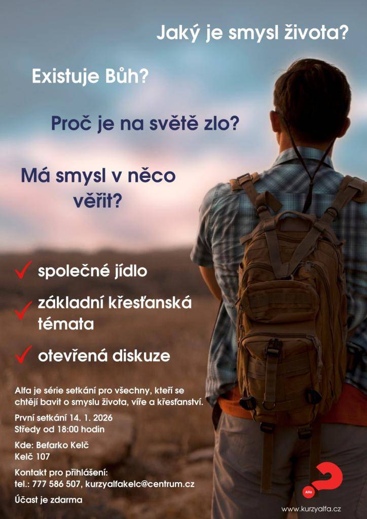 Pokud se chceš účastnit, napiš na mailovou adresu: kurzyalfakelc@centrum.cz a to nejpozději do 7. 1. 2026.