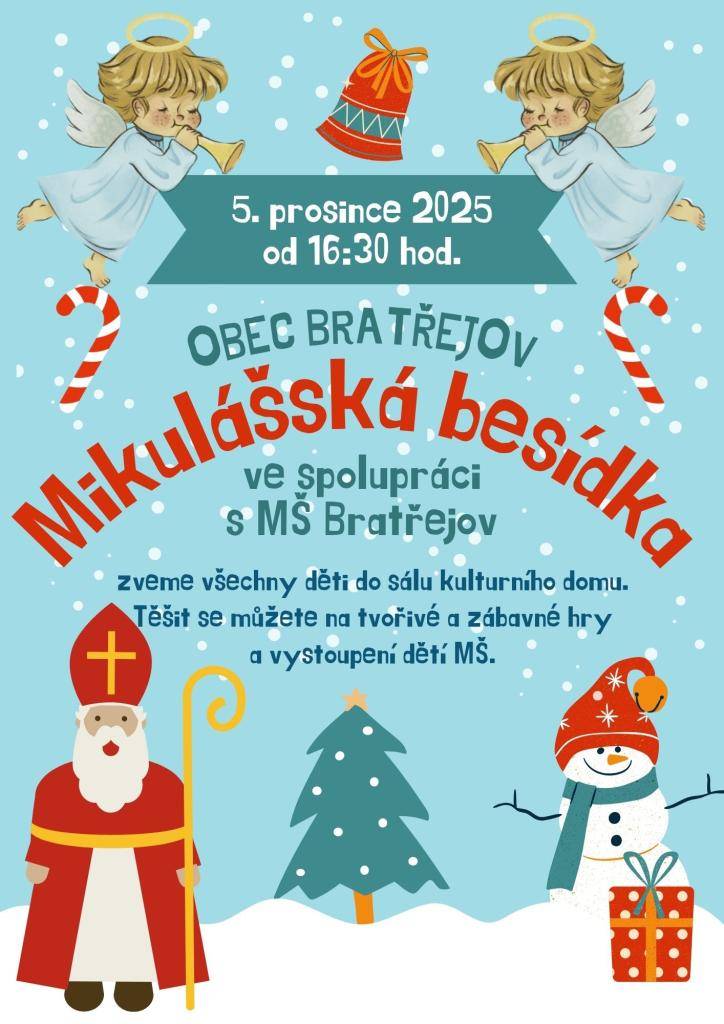 Mikulášská besídka s tvořivými a zábavnými hrami pro děti