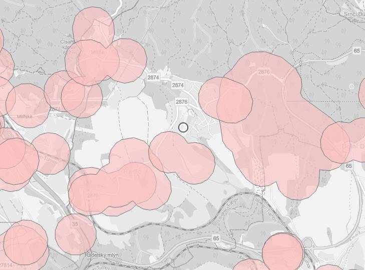 Omezení se týká téměř celého Rádla a Milířů