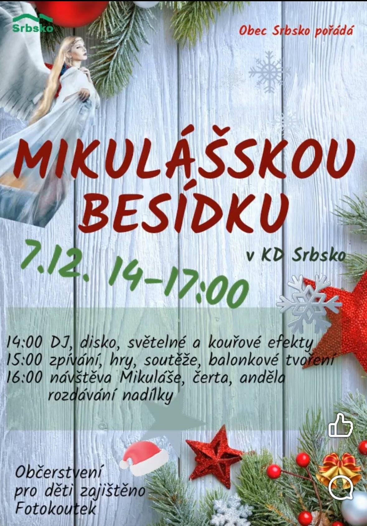 Zveme vás na Mikulášskou v kulturním dome 7.12 Od 14:00 :)