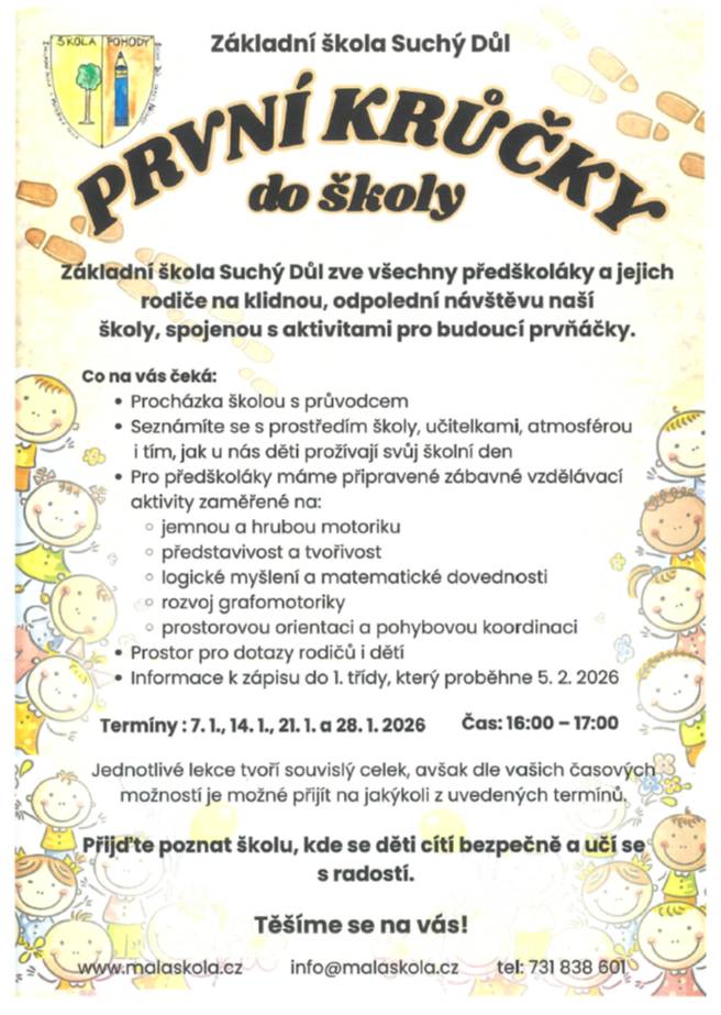 Pozvánka pro předškoláky