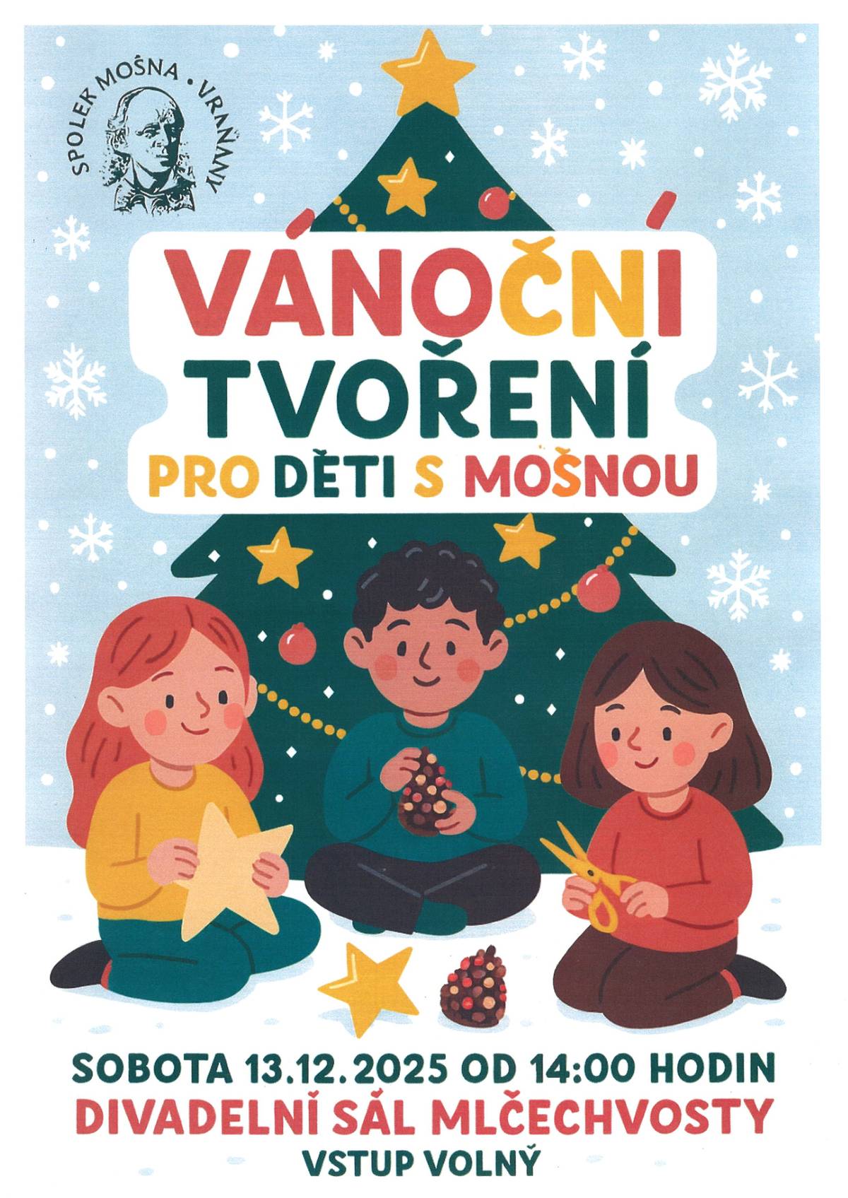V sobotu 13.12. od 14 hodin na sále v Mlčechvostech.