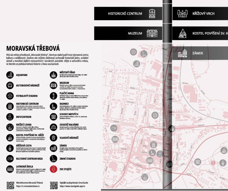 V průběhu prosince probíhá v ulicích města instalace nových rozcestníků a navigačních panelů. Projekt zaměřený na zkvalitnění veřejného prostoru a podporu cestovního ruchu je realizován díky získané dotaci 2,6 mil. Kč z Ministerstva pro místní rozvoj. Více se dozvíte v článku➡️ Připravujeme nový orientační systém - Moravská Třebová