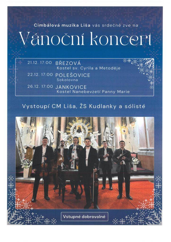 21.12.2025 od 17:00 hod. v kostele sv. Cyrila a Metoděje v Březové