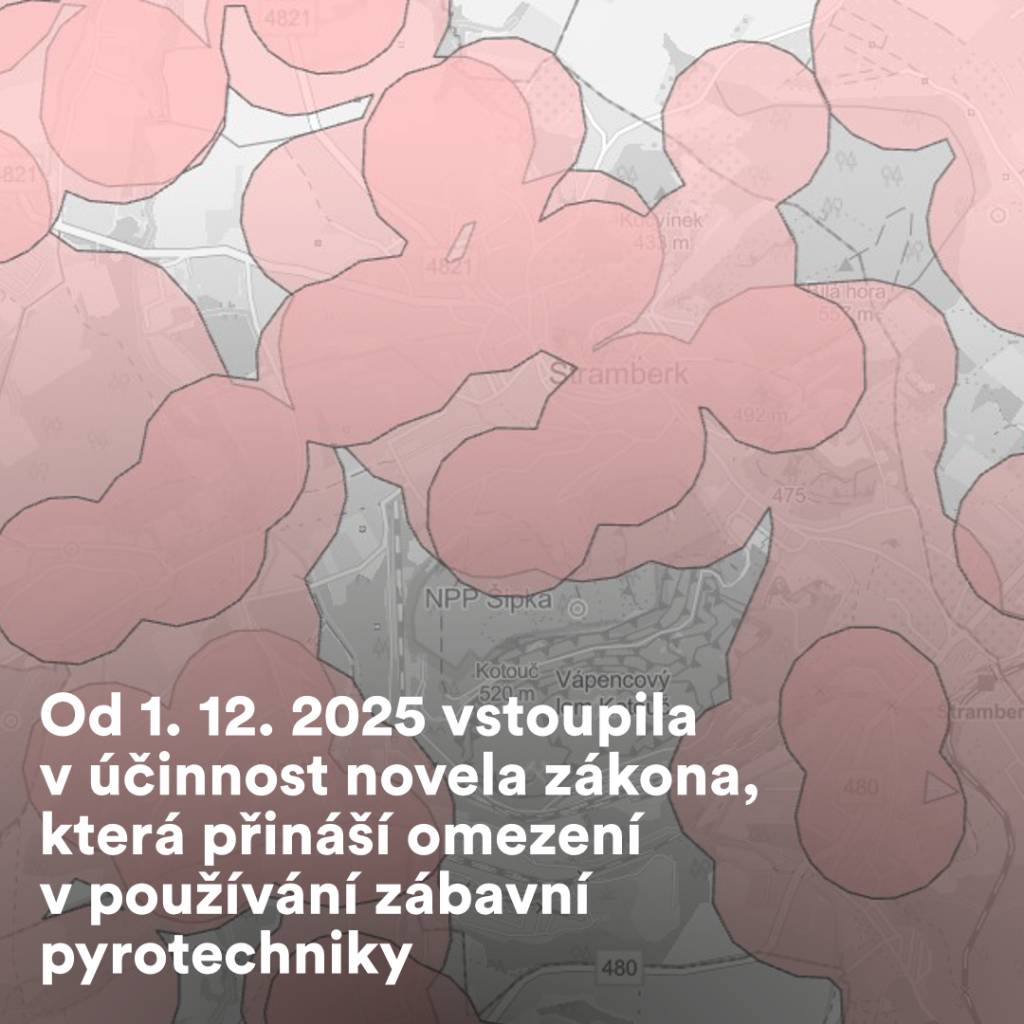Upozorňujeme občany, že od 1. prosince 2025 vstoupila v účinnost novela zákona č. 344/2025 Sb., která přináší významná omezení v používání zábavní pyrotechniky. Cílem nové právní úpravy je lepší ochrana zdraví, zvířat a citlivých objektů, pro které mohou být hlučné výbuchy rizikem.