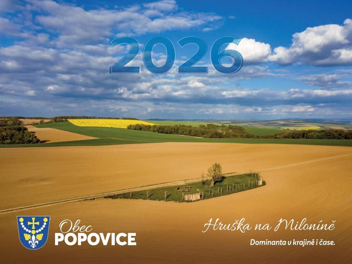I letos obec vydává stolní kalendář na příští rok, ve kterém jsou uvedeny svozy odpadů, plánované kulturní a společenské akce či jiné události. Aktuálně je kalendář v tisku a jeho doručení očekáváme v polovině prosince. O zahájení prodeje budeme informovat. Cena je 100 Kč/ks.